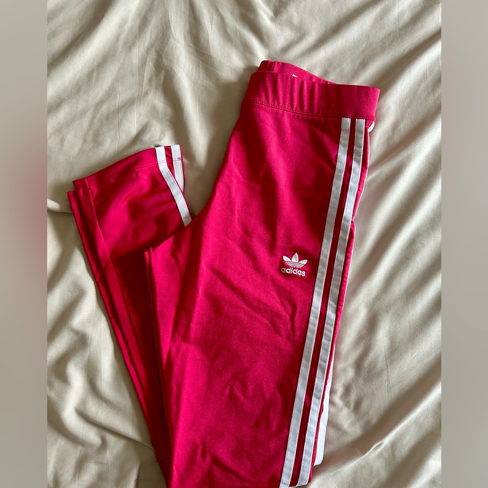 Adidas Women’s Pink 3-Stripes Track Pants